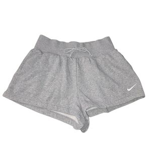 Nike Women's Gray Shorts Sweatpant W/Pockets Size M Embroidered Logo